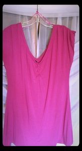 Pink Vneck T-Blouse